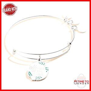 Adjustable Sterling Silver Mother of the Bride Bangle Bracelet